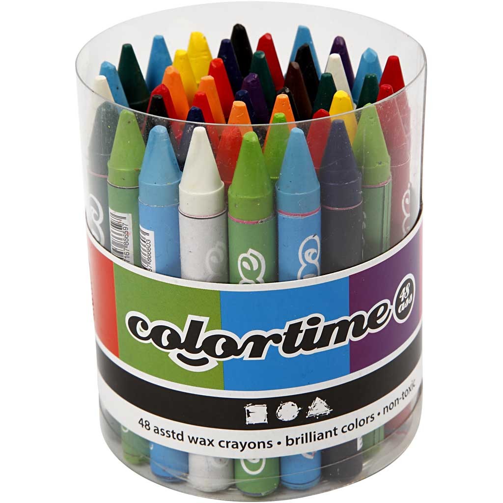 Crayon de Cire Colortime, 5x48 ass./ 1 set [HOB-38145]