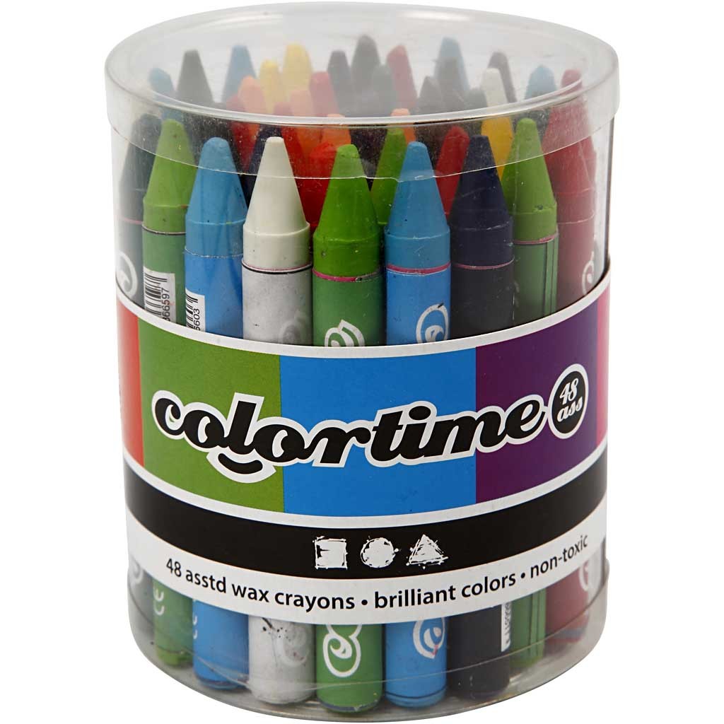 Crayon de Cire Colortime, 5x48 ass./ 1 set [HOB-38145]