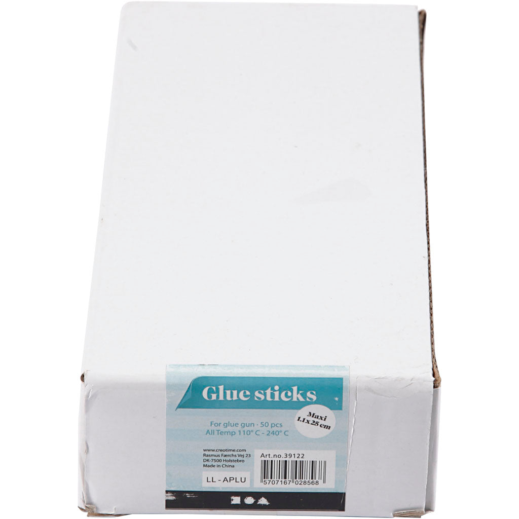 Bâtons de colle Maxi, L : 25 cm, d 11 mm, 50 pièces/ 1 Pq. [HOB-391225]