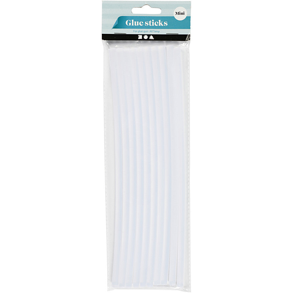 Bâtons de colle Mini, L : 25 cm, d 7 mm, 10 pièces/ 1 Pq. [HOB-391350]