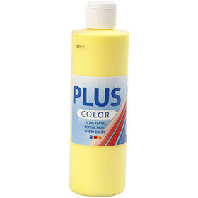 Peinture Acrylique Plus Color, jaune primaire, 250 ml/ 1 flacon [HOB-39475]