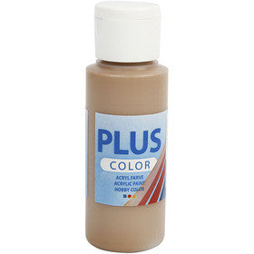 Peinture Acrylique Plus Color, brun clair, 60 ml/ 1 flacon [HOB-39603]