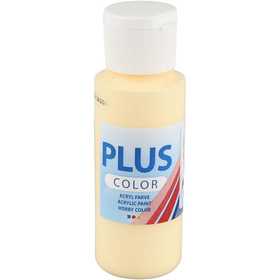 Peinture Acrylique Plus Color, jaune clair, 60 ml/ 1 flacon [HOB-39663]