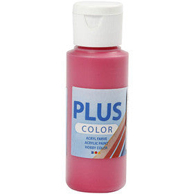 Peinture Acrylique Plus Color, rouge primaire, 60 ml/ 1 flacon [HOB-39673]