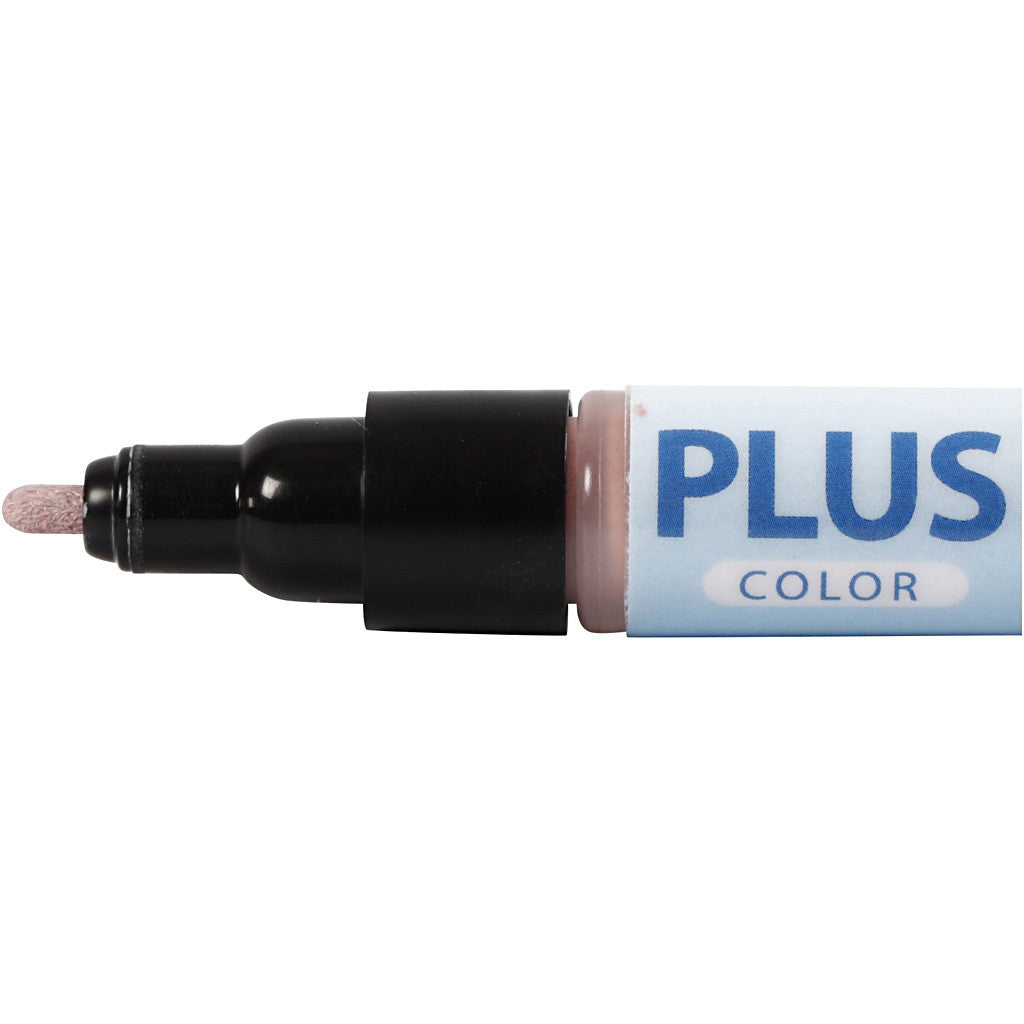 Feutres Plus Color, L : 14,5 cm, trait 1-2 mm, dusty rose, 5,5 ml, 1 pièce [HOB-39820]