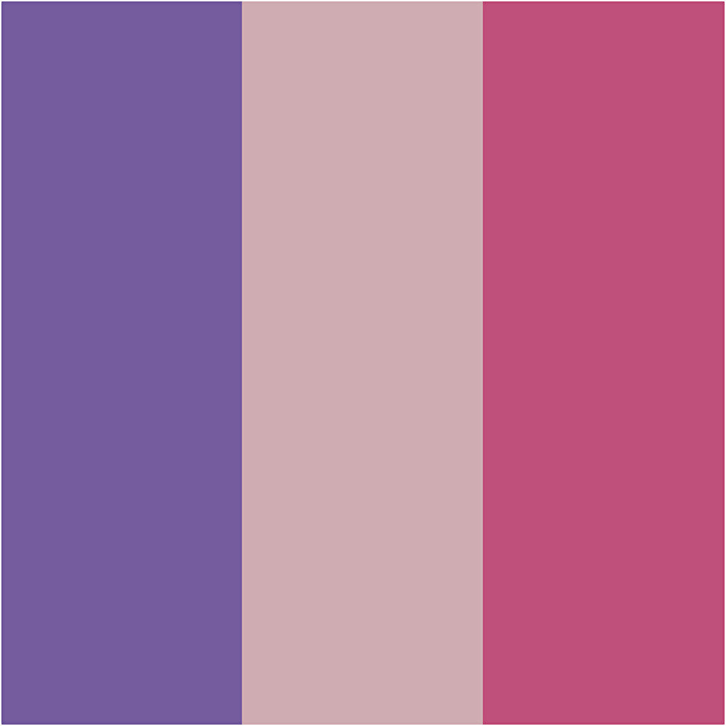 Feutres Plus Color, L : 14,5 cm, trait 1-2 mm, fuchsia, dusty rose, dark lilac, 5,5 ml, 3 pièces/ 1 Pq. [HOB-39895]