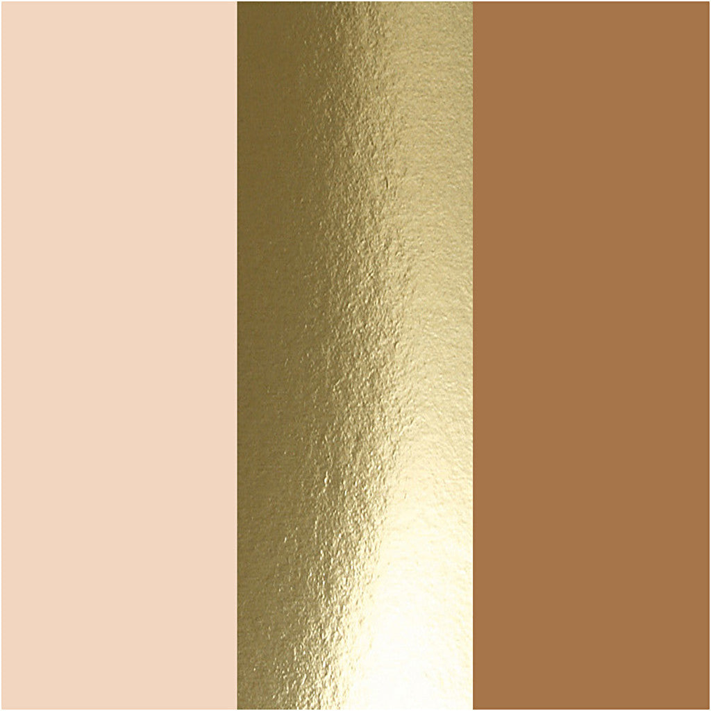 Feutres Plus Color, L : 14,5 cm, trait 1-2 mm, beige clair, or, raw sienna, 5,5 ml, 3 pièces/ 1 Pq. [HOB-39899]