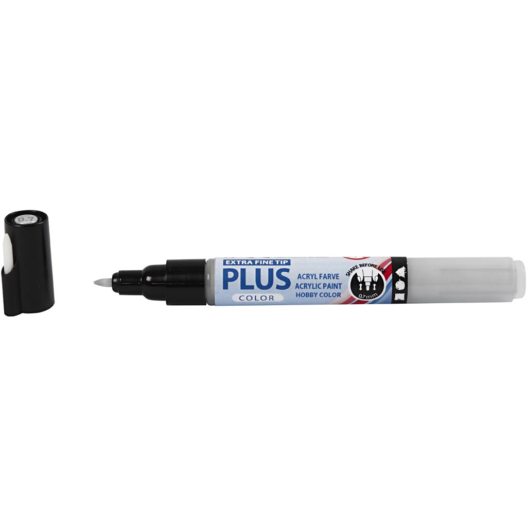 Feutres Plus Color, L : 14,5 cm, trait 0,7 mm, rain grey, 5,5 ml, 1 pièce [HOB-39940]