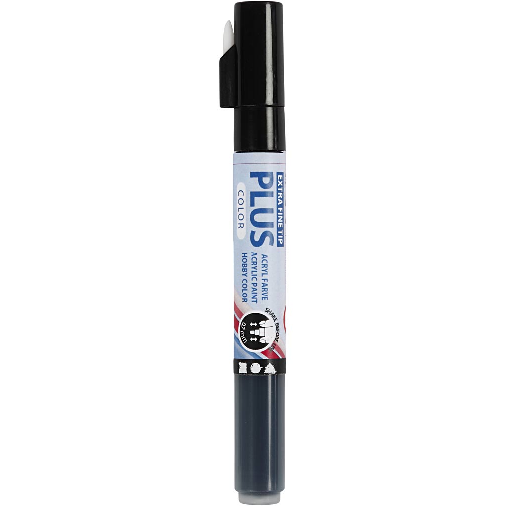 Feutres Plus Color, L : 14,5 cm, trait 0,7 mm, noir, 5,5 ml, 1 pièce [HOB-39942]