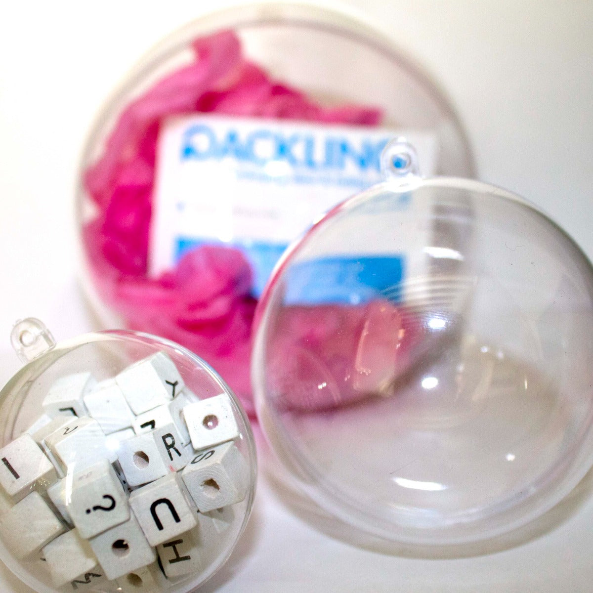 Boule en plastique transparent 12cm (25 pièces) [PEP-1002120]