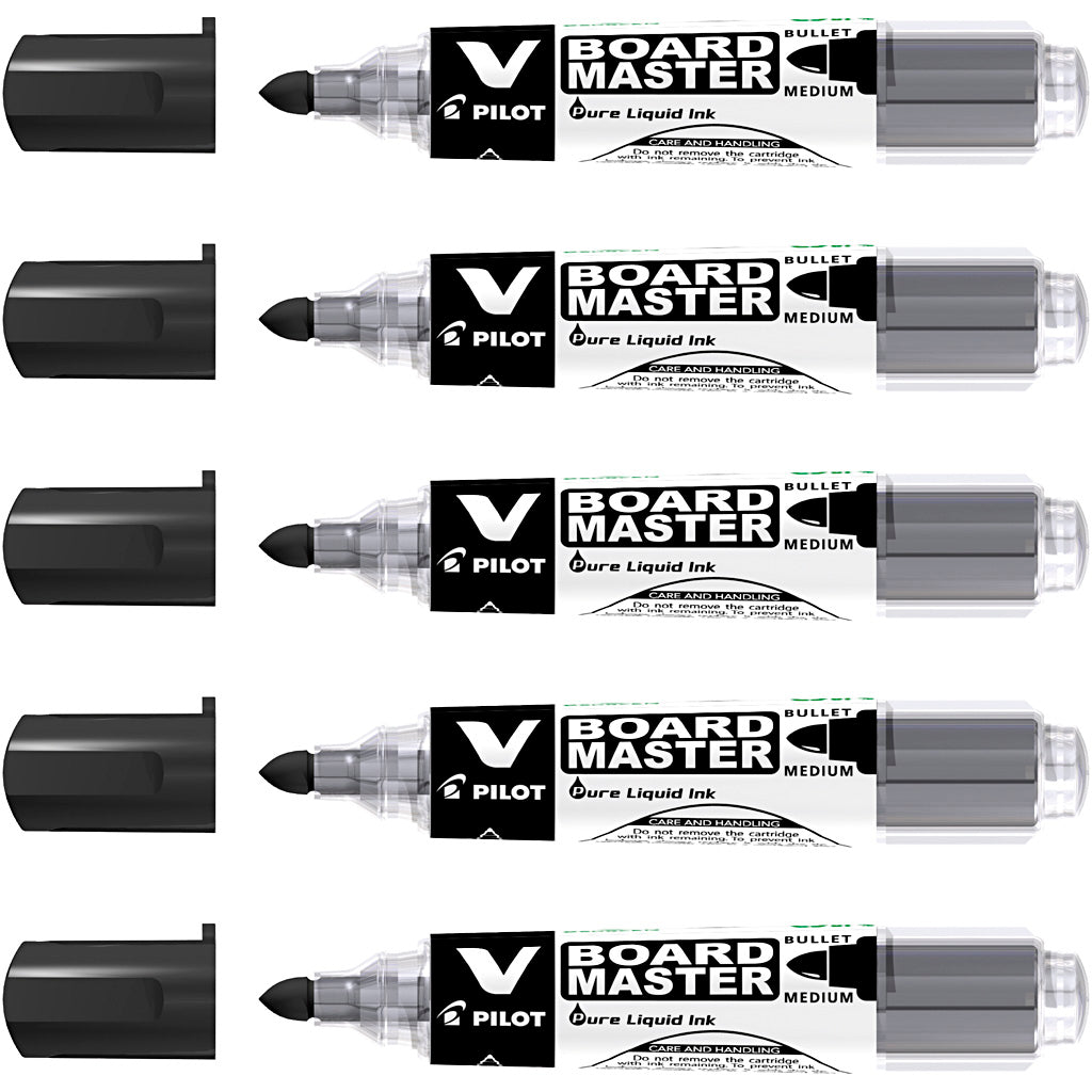 PILOT Whiteboard Marker Refill, line 2,3 mm, black, 5 pc