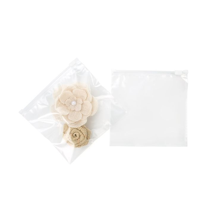 Sac à zip avec curseur 16.5x15.2cm 75 micron (100 pièces) [3SZ6H6]