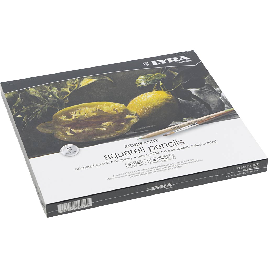 crayons aquarellables Lyra Rembrandt, ass. de couleurs, 24 pièces/ 1 Pq. [HOB-403024]
