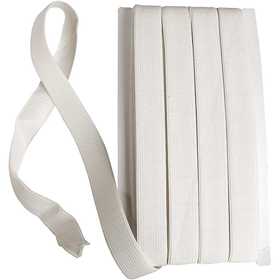 Ruban élastique, L : 20 mm, blanc, 25 m/ 1 rouleau [HOB-41044]