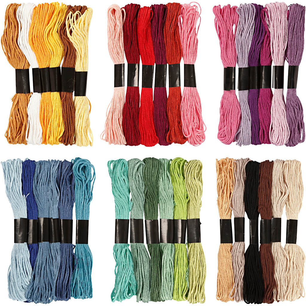 Embroidery Thread, thickness 1 mm, 252 bundle