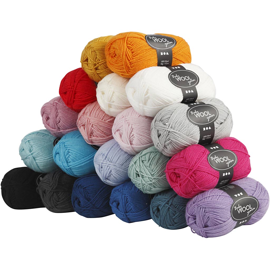 Laine pour Bébé, 20x50 gr/ 1 Pq. [HOB-41309]