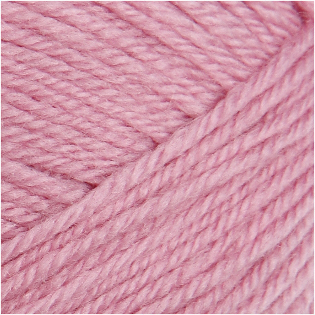 Laine pour Bébé, L : 172 M, rose foncé, 50 gr/ 1 boule [HOB-41325]