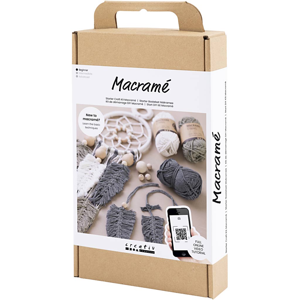 Kit de démarrage DIY Macramé, 1 Pq. [HOB-41477]