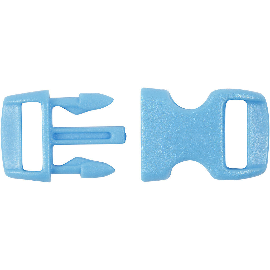 Fermeture à click, L : 29 mm, L : 15 mm, diamètre intérieur 3x11 mm, ass. de couleurs, 100 pièces/ 1 Pq. [HOB-41621]