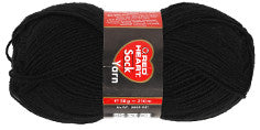 Pelote de Laine Acrylique Épaisse, L : 15 M, dim. mega, noir, 300 gr/ 1 boule [HOB-42163]