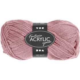 Pelote de laine acrylique Fantasia, L : 80 M, rose clair, 50 gr/ 1 boule [HOB-421805]