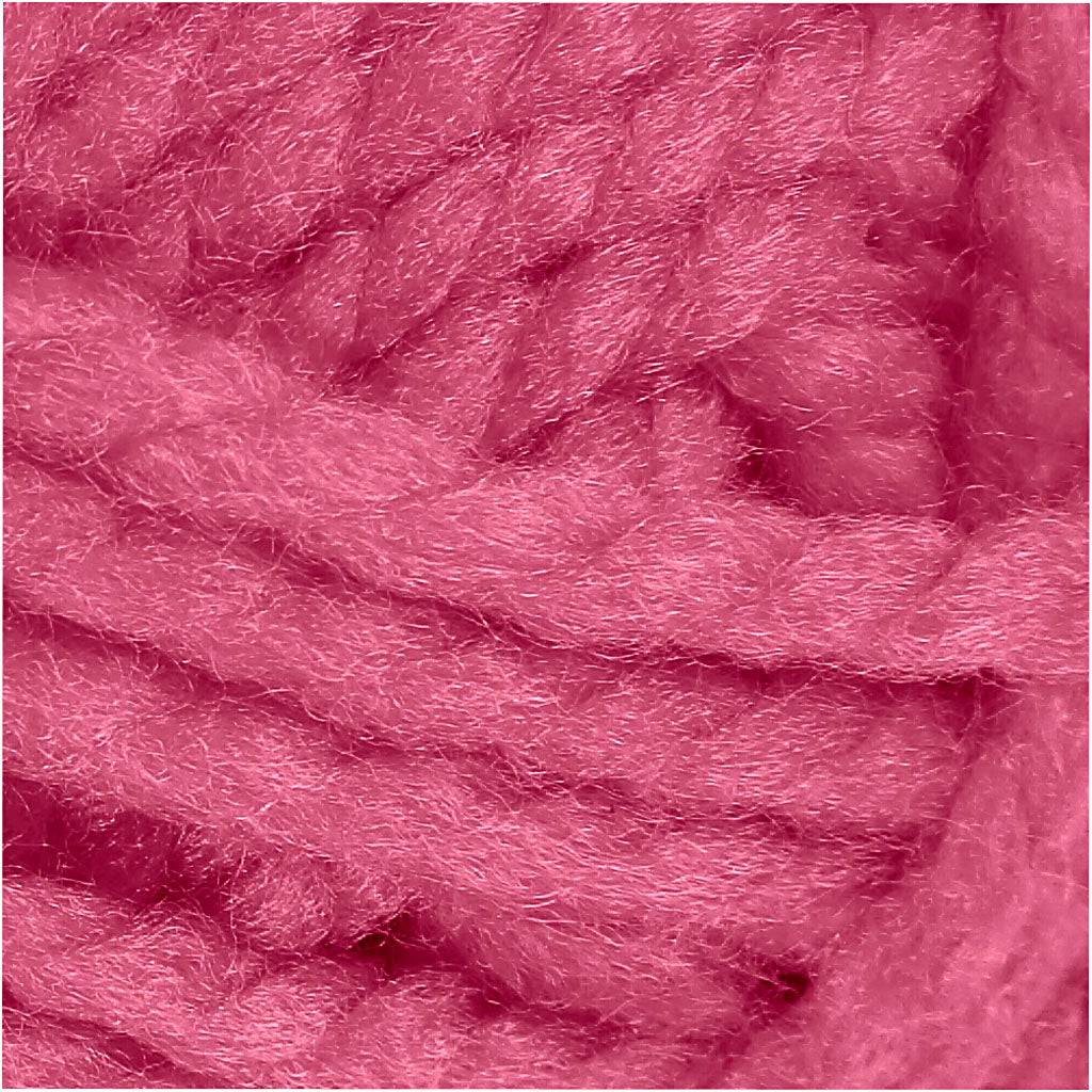 Pelote de Laine Acrylique Fantasia, L : 35 M, Maxi, rose, 50 gr/ 1 boule [HOB-421871]