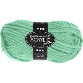 Pelote de Laine Acrylique Fantasia, L : 35 M, Maxi, vert menthe, 50 gr/ 1 boule [HOB-421877]