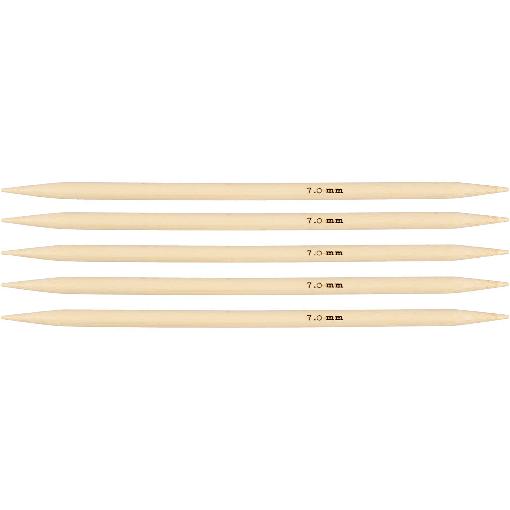 Knitting needles, L: 20 cm, size 7 mm