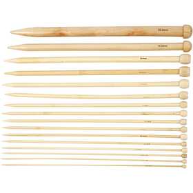 Aiguilles à tricoter, L : 35 cm, dim. 2,5-20 mm, 16 paire/ 1 Pq. [HOB-42267]