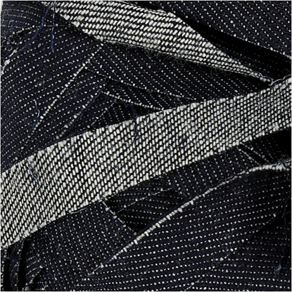 Pelote Textile Denim, L : 45 M, bleu, 100 gr/ 1 boule [HOB-42480]