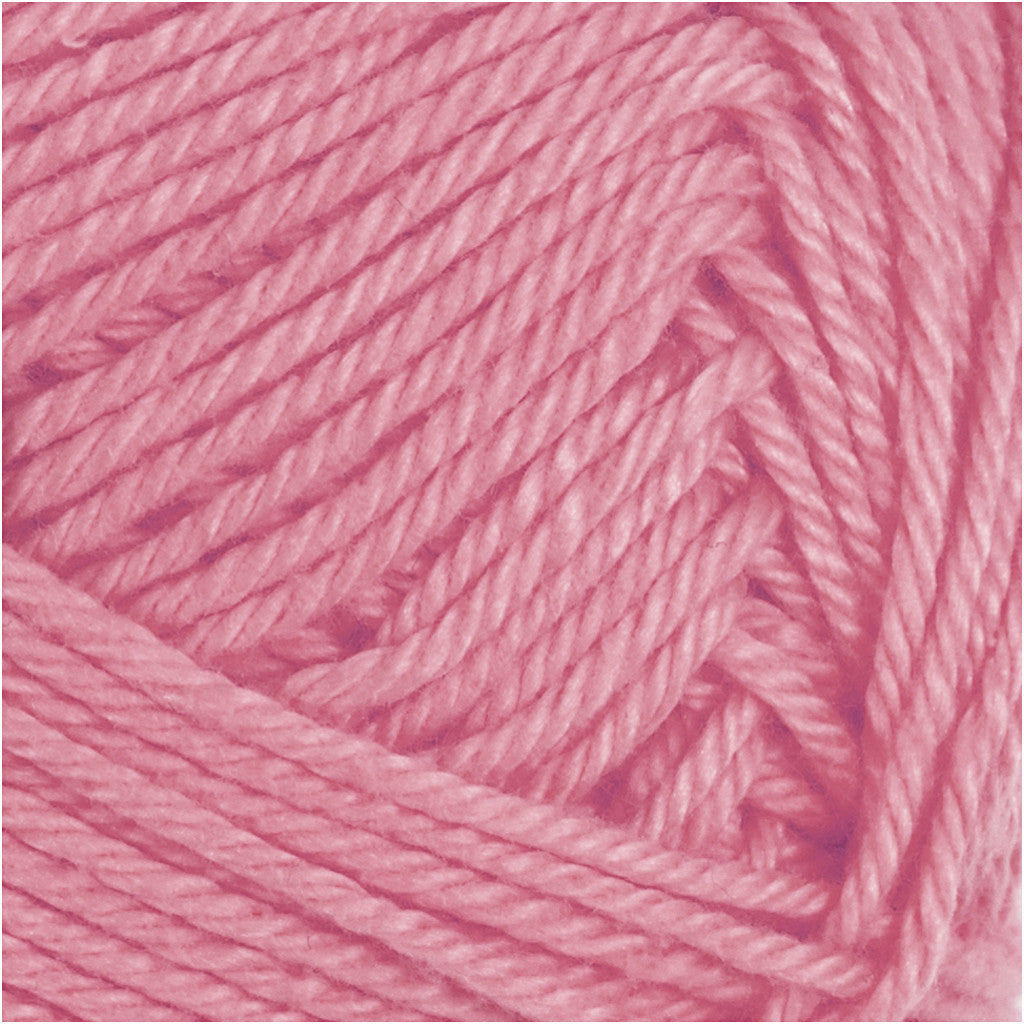 Fil de coton, dim. 8/4, L : 170 M, aiguille 3-3,5, rose foncé, 50 gr/ 1 boule [HOB-431060]