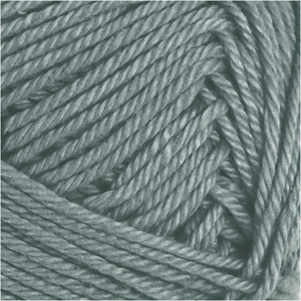 Fil de coton, dim. 8/4, L : 170 M, aiguille 3-3,5, gris, 50 gr/ 1 boule [HOB-431190]