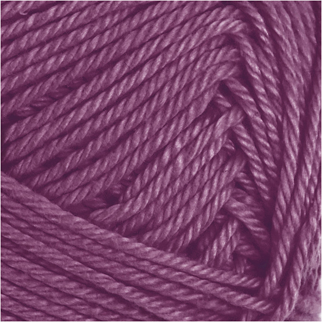 Fil de coton, dim. 8/4, L : 170 M, aiguille 3-3,5, prune, 50 gr/ 1 boule [HOB-431250]