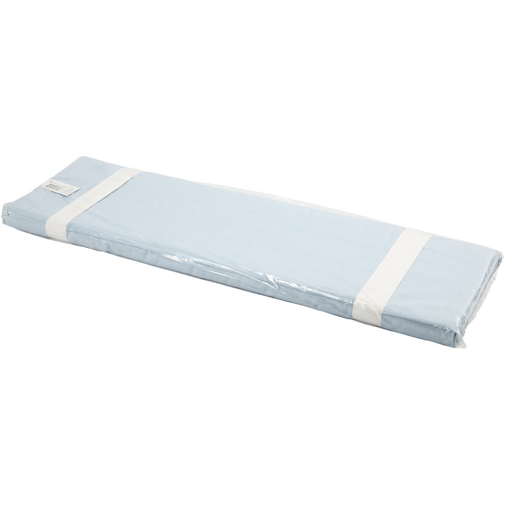 Tissu, L : 145 cm, 140 gr, bleu clair, 10 m/ 1 rouleau [HOB-44086]