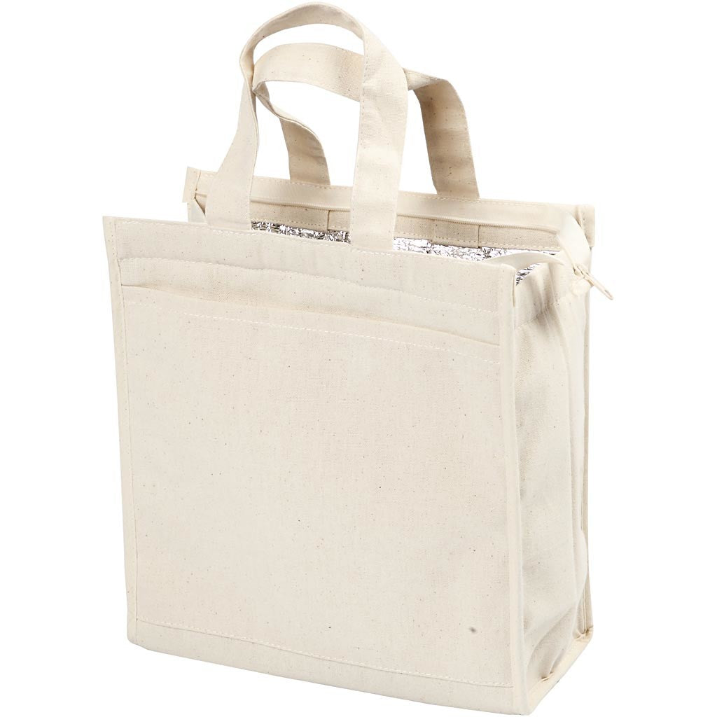 Sac isotherme, dim. 25x24x12 cm, 220 gr, naturel clair, 1 pièce [HOB-44547]