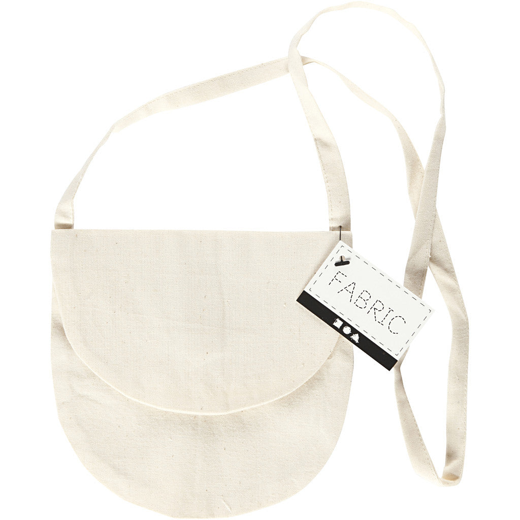 Sac à bandoulière, dim. 15x14 cm, 110 gr, naturel clair, 1 pièce [HOB-44551]