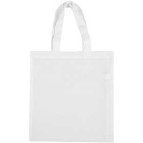 Sac Fourre-Tout, dim. 28x30 cm, 130 gr, blanc, 1 pièce [HOB-44555]