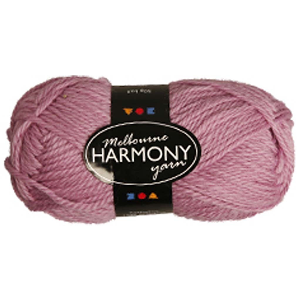 Pelote de laine Melbourne, L : 92 M, rose, 50 gr/ 1 boule [HOB-44713]
