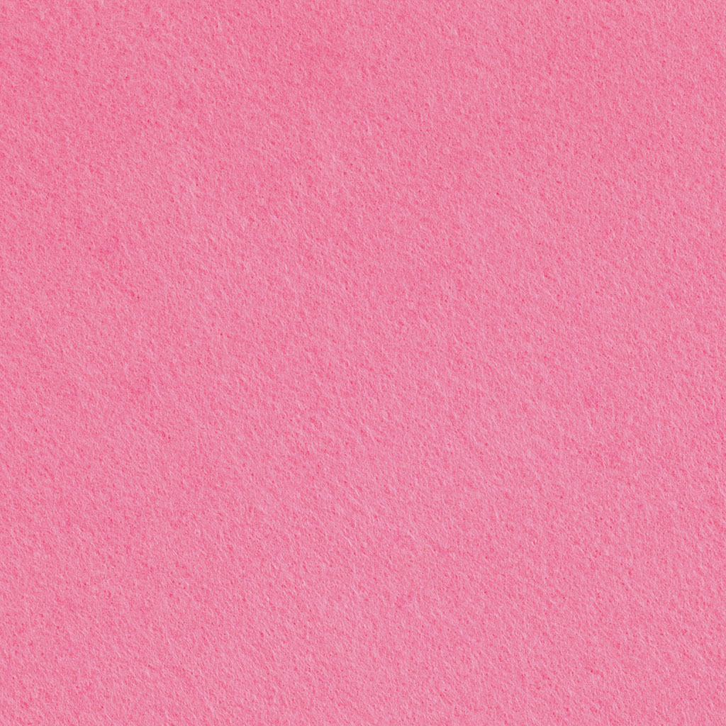 Feutrine synthétique, L : 45 cm, ép. 1,5-2 mm, 180-200 gr, rose, 5 m/ 1 rouleau [HOB-45010]