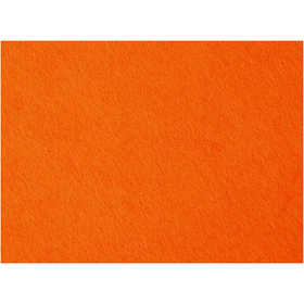 Feutrine synthétique, feuille 42x60 cm, ép. 3 mm, orange, 1 flles [HOB-45228]