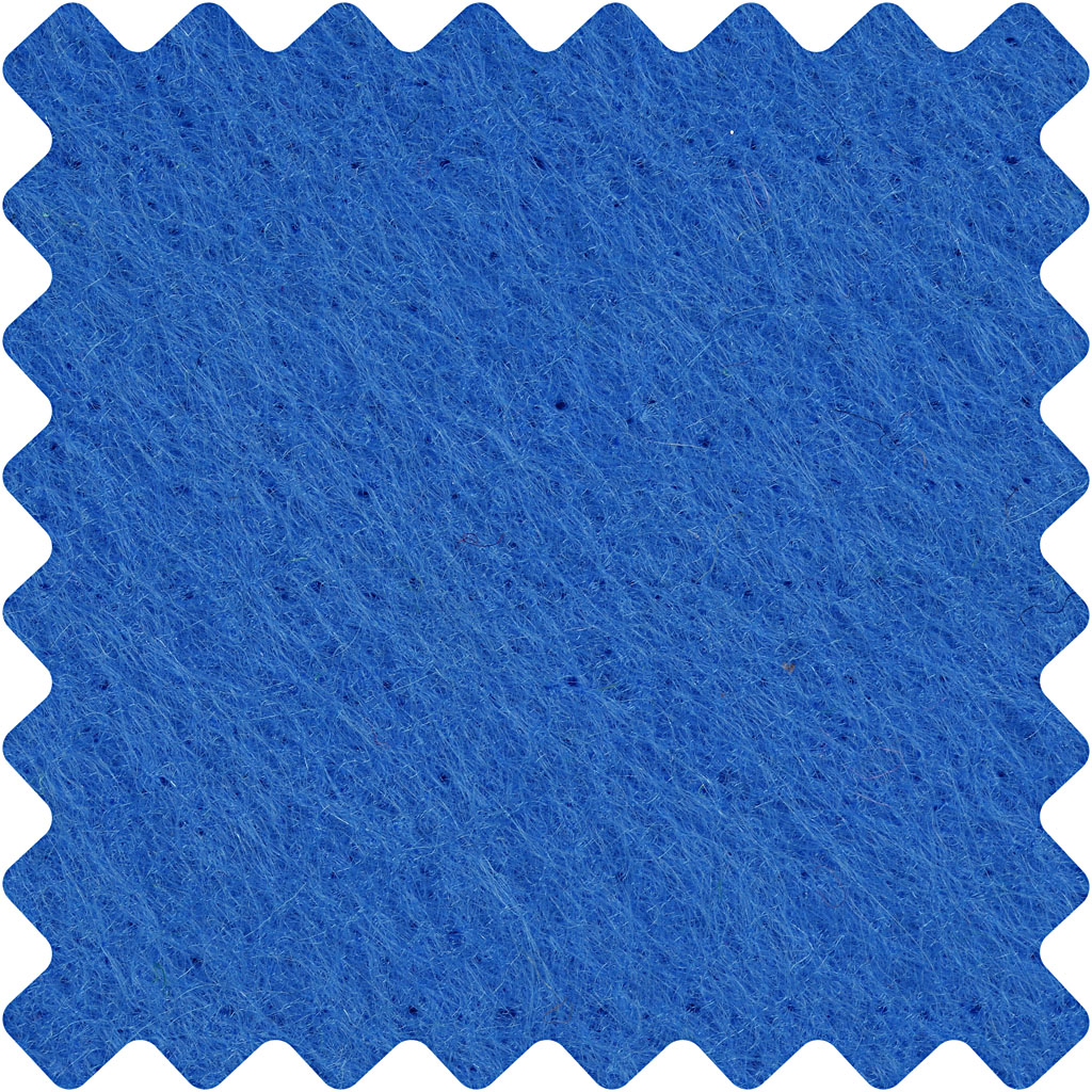 Feutrine synthétique, feuille 42x60 cm, ép. 3 mm, bleu, 1 flles [HOB-45237]