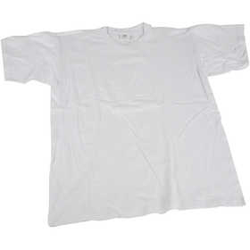 T-shirts, L : 44 cm, dim. 12-14 ans, col rond, 145 gr, blanc, 1 pièce [HOB-47208]