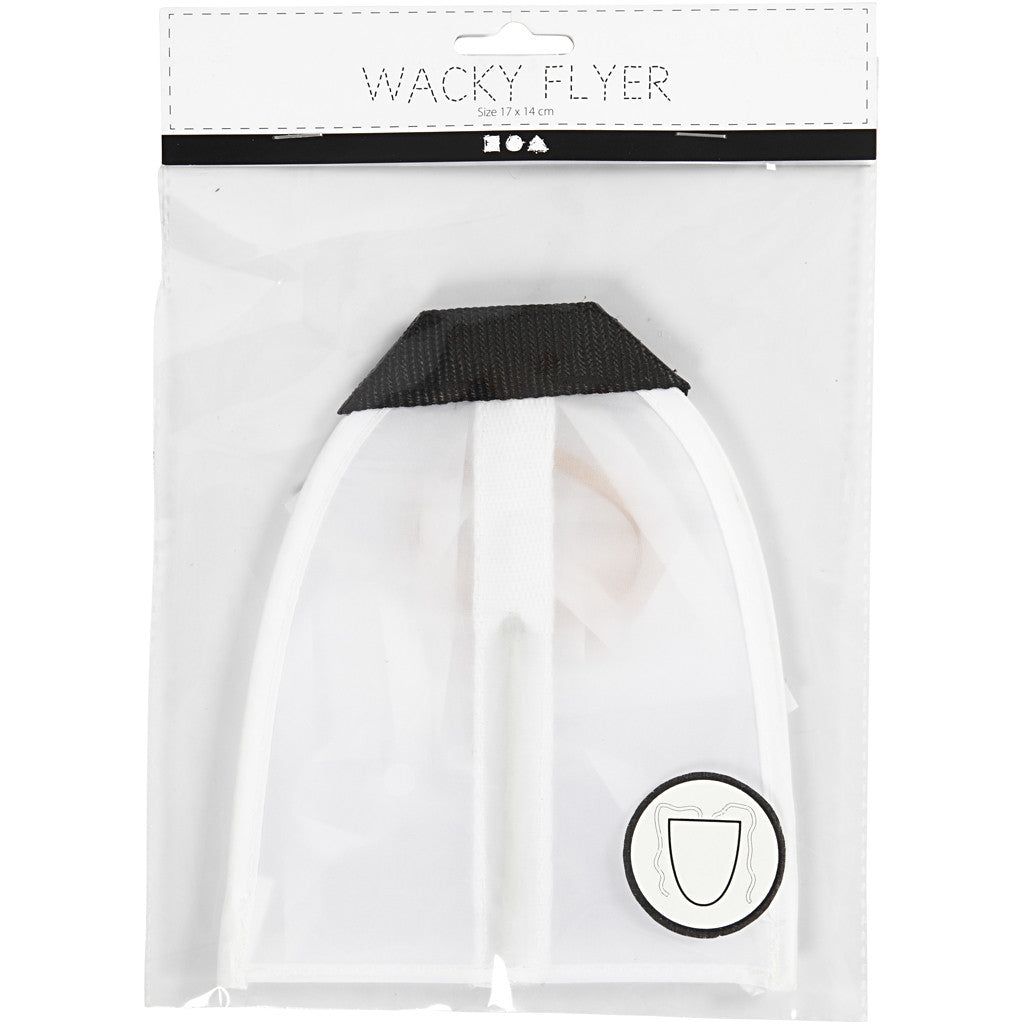 Cerf-volant, dim. 17x14 cm, blanc, 1 pièce [HOB-47440]