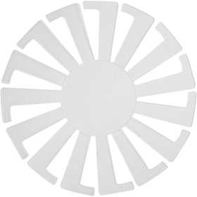 Forme tissage panier, H : 6 cm, d 8 cm, transparent, 10 pièces/ 1 Pq. [HOB-47452]