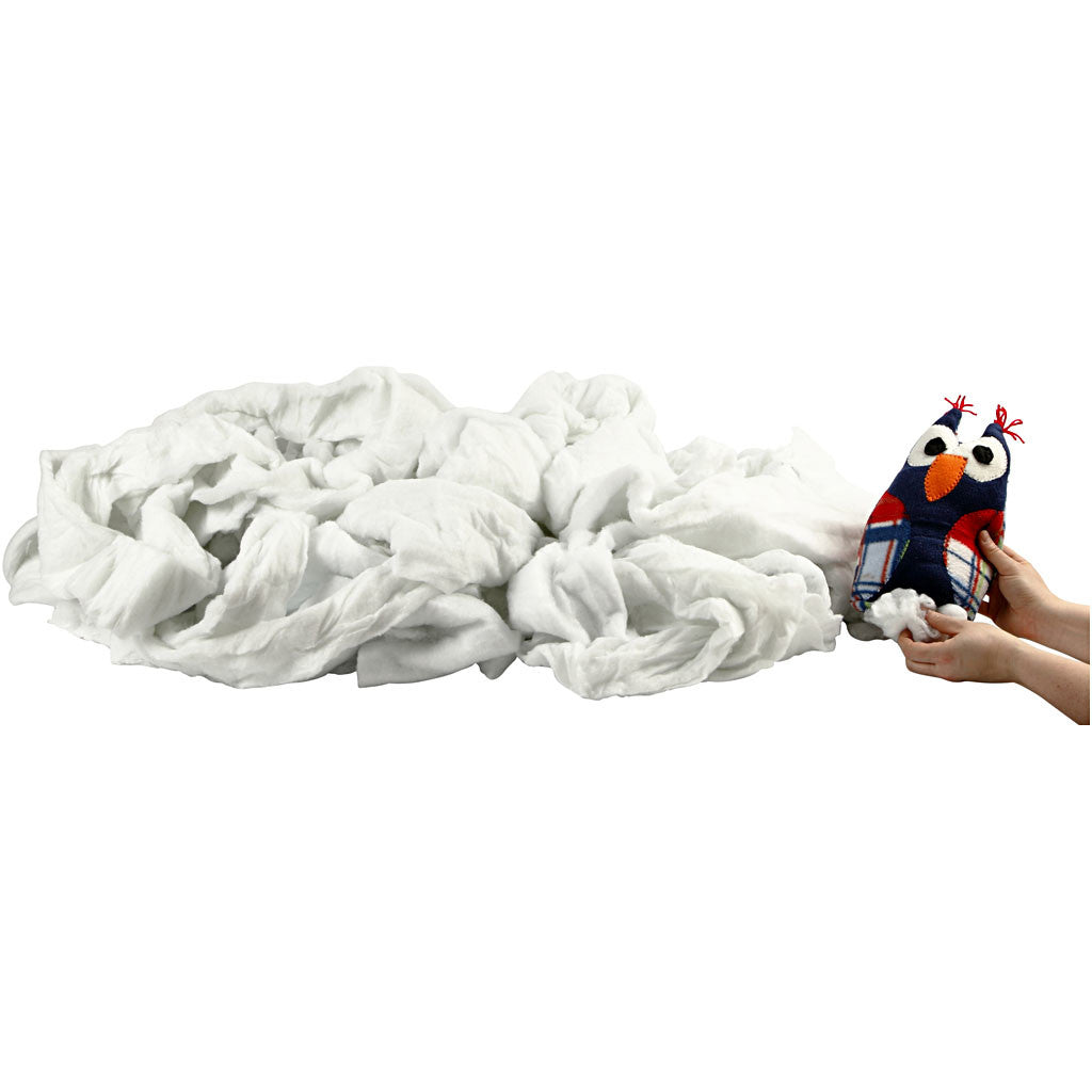 Résidus de ouate polyester, 3 kg/ 1 Pq. [HOB-49870]