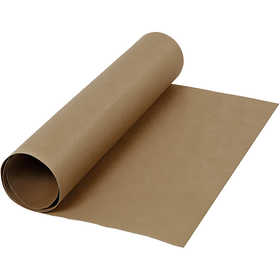 Papier imitation cuir, L : 50 cm, unicolor, 350 gr, brun foncé, 1 m/ 1 rouleau [HOB-498943]