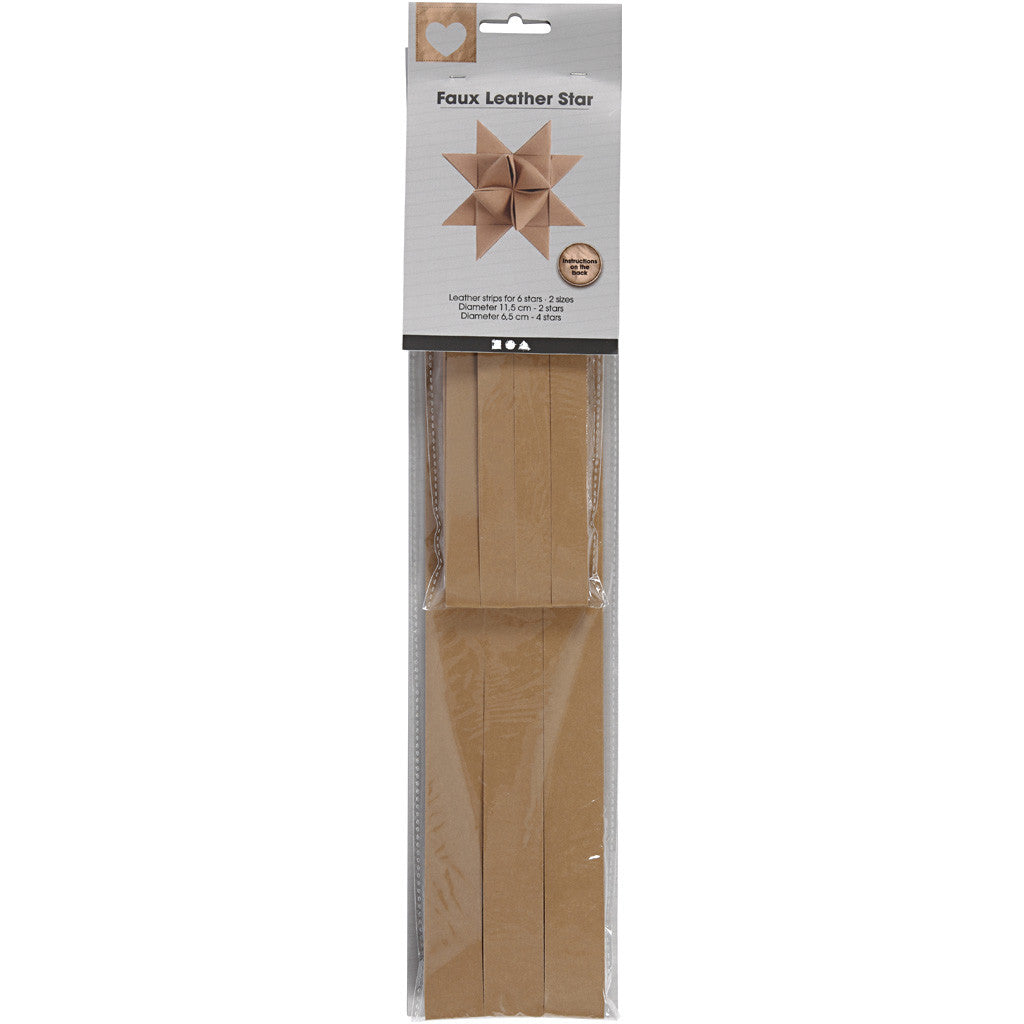 Bandes de papier étoiles, L : 44+78 cm, L : 15+25 mm, 350 gr, beige, 24 bandes/ 1 Pq. [HOB-498950]