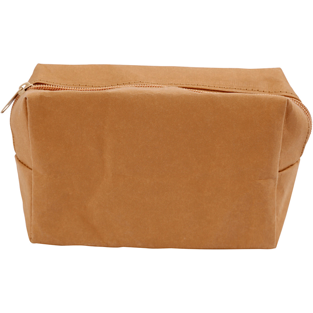 Purse, size 16,5x6,5x10 cm, light brown