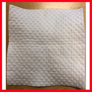 Chiffon éponge, dim. 17x19,5 cm, blanc cassé, 20 pièces/ 1 Pq. [HOB-41251]