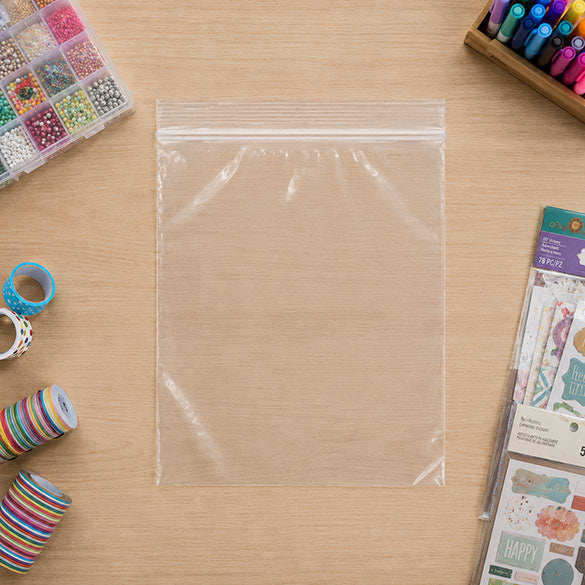 Sac zip transparents en polyéthylène basse densité 33x38,1cm (100 Pièces) [4PE1315]